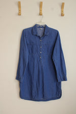 Old Navy Denim Long Sleeve Shirt Dress | L
