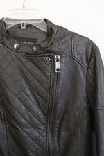 Guess Green Vegan Leather Jacket | M