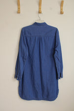 Old Navy Denim Long Sleeve Shirt Dress | L