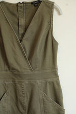 Venus Olive Green Denim Jumpsuit | 6
