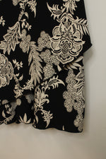 S.L. Fashions Tan and Black Printed Dress | 18W