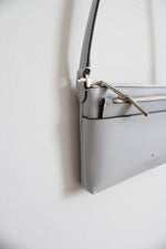 Kate Spade Sadie Saffiano Gray Crossbody Bag