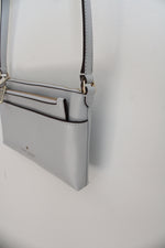 Kate Spade Sadie Saffiano Gray Crossbody Bag