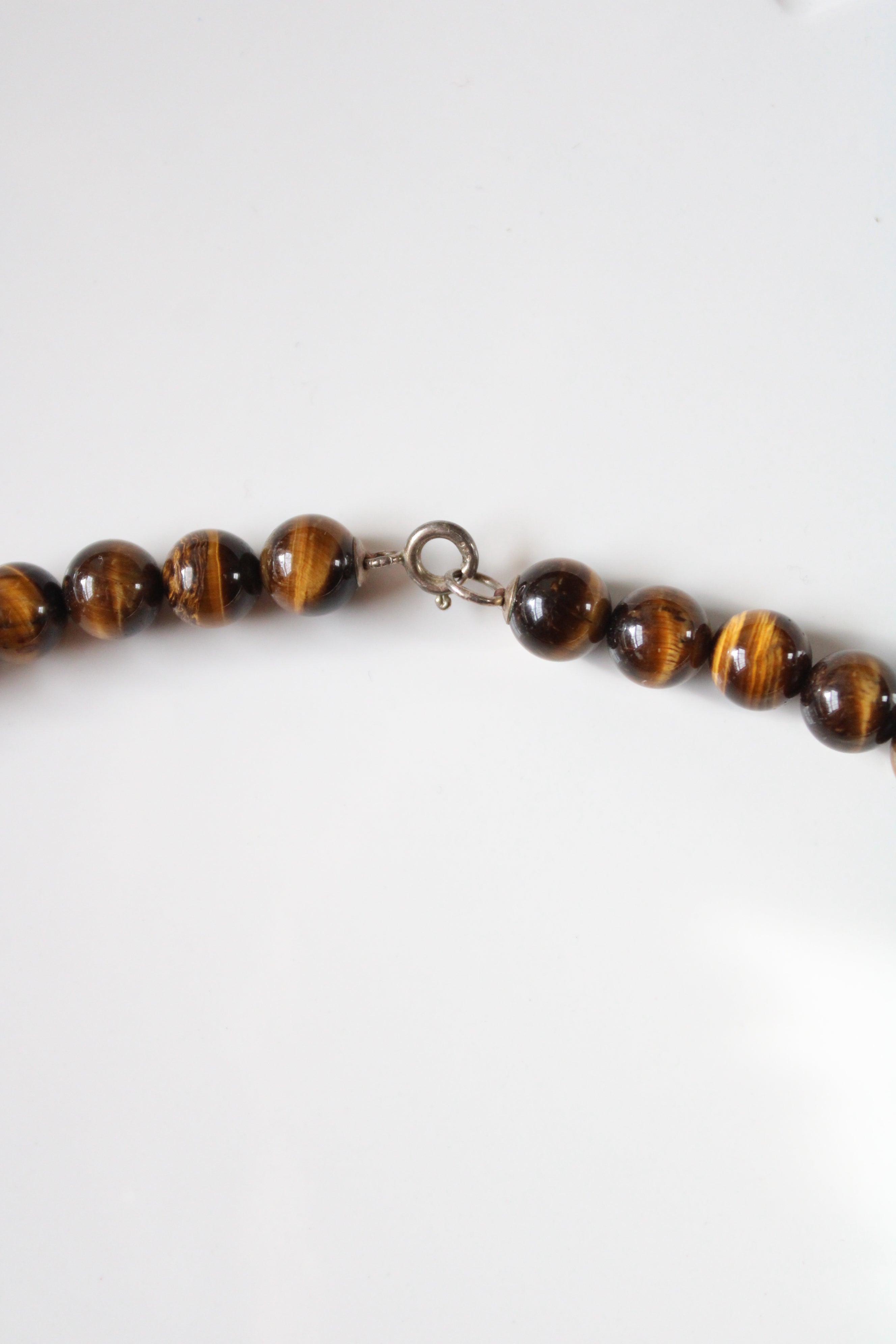 Brown Tiger's Eye Beaded Layered Necklace