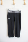 Under Armour Black Capri Leggings | Youth M