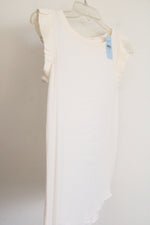 NEW LOFT Cream Butterfly Sleeve Tank | XXS Petite