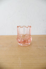 EAPG McKee 6 Petals & Star Pink Depression Glass Creamer Sugar & Toothpick Holder Set