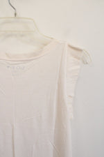 NEW LOFT Cream Butterfly Sleeve Tank | XXS Petite