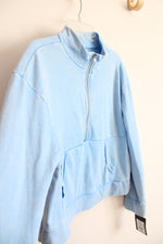NEW Art Class Blue 1/4 Zip Sweatshirt | Youth XL (14)