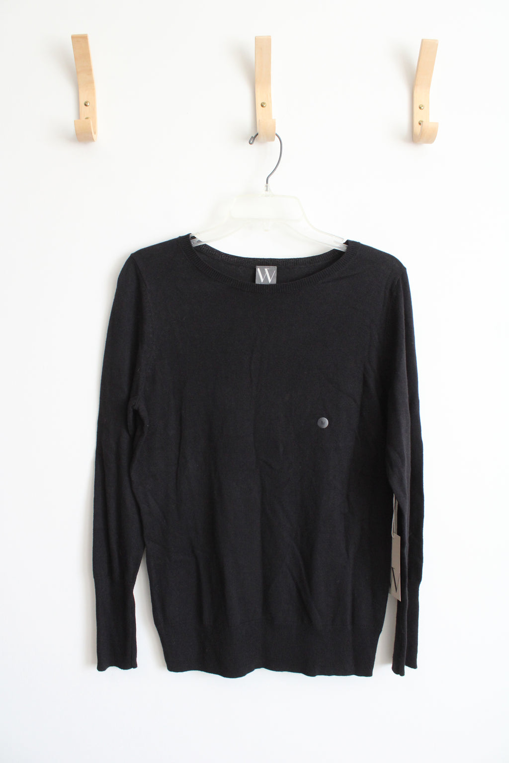 NEW Worthington Black Crewneck Sweater | M