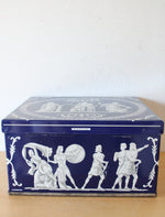 Vintage Wedgewood Blue Biscuit Tin