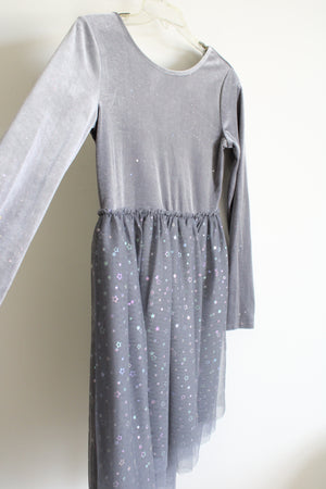 Cat & Jack Silver Tulle & Velvet Star Dress | 14/16