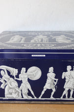 Vintage Wedgewood Blue Biscuit Tin