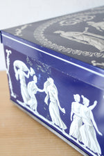 Vintage Wedgewood Blue Biscuit Tin
