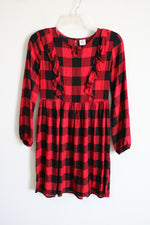 Wonder Nation Red Black Buffalo Plaid Dress | 10/12