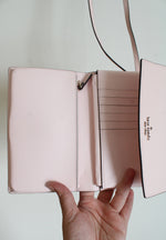 Kate Spade Light Pink Crossbody Clutch Bag