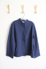 Chico's Blue Wool Jacket | 3 (XL)