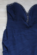 NEW Alyce Paris Dark Navy Blue Sleeveless Dress | 14