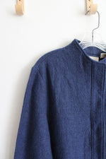 Chico's Blue Wool Jacket | 3 (XL)
