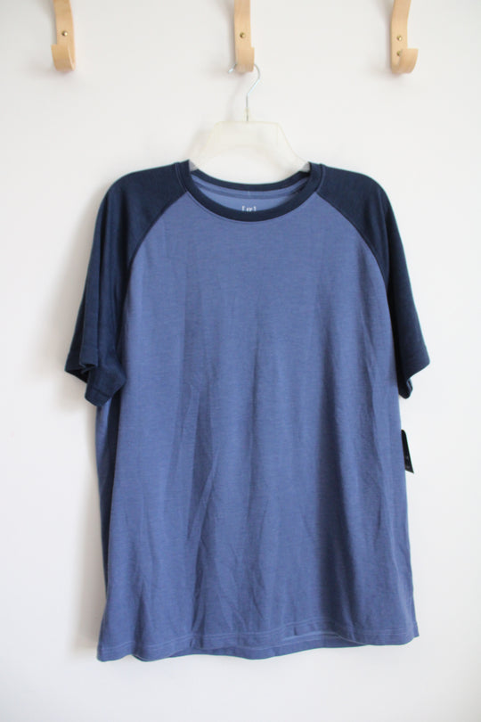 NEW George Two-Toned Blue Shirt | L