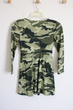 Wonder Nation Green Camo Long Sleeved Dress | 10/12
