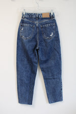 Zara Faded Wash Ripped Jeans | 0