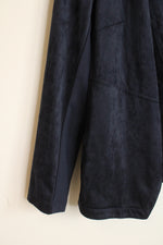 NEW J. Jill Navy Blue Suede Blazer | M
