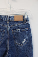 Zara Faded Wash Ripped Jeans | 0