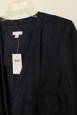 NEW J. Jill Navy Blue Suede Blazer | M