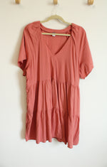 Old Navy Tiered Dusty Rose Dress | XL