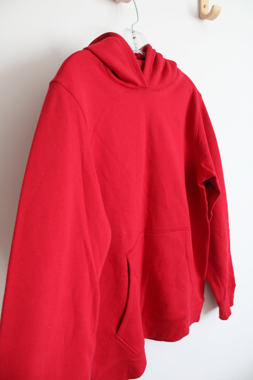 Lands' End Red Fleece Lined Hoodie | Youth XL (18/20)