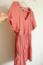 Old Navy Tiered Dusty Rose Dress | XL