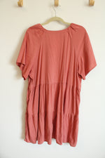 Old Navy Tiered Dusty Rose Dress | XL