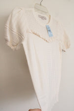 NEW LOFT Cream Knit Top | XXS Petite