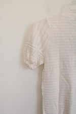 NEW LOFT Cream Knit Top | XXS Petite