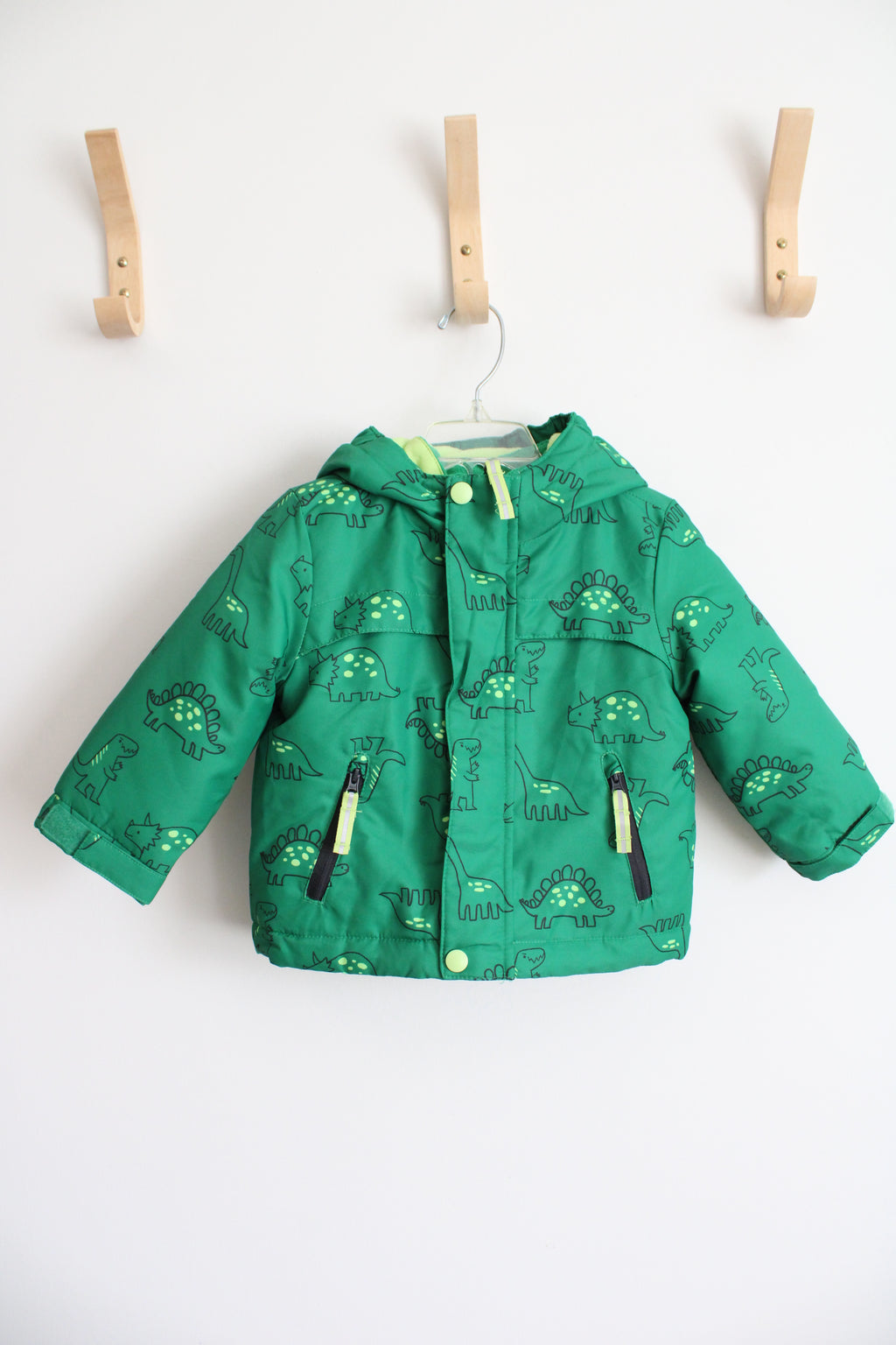 Cat & Jack Green Dinosaur Jacket Set | 18 MO