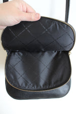 Michael Kors Bedford Black Leather Crossbody Bag