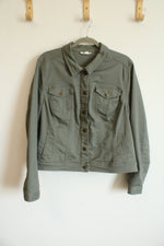 Westport Olive Green Denim Jacket | XL