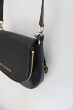 Michael Kors Bedford Black Leather Crossbody Bag
