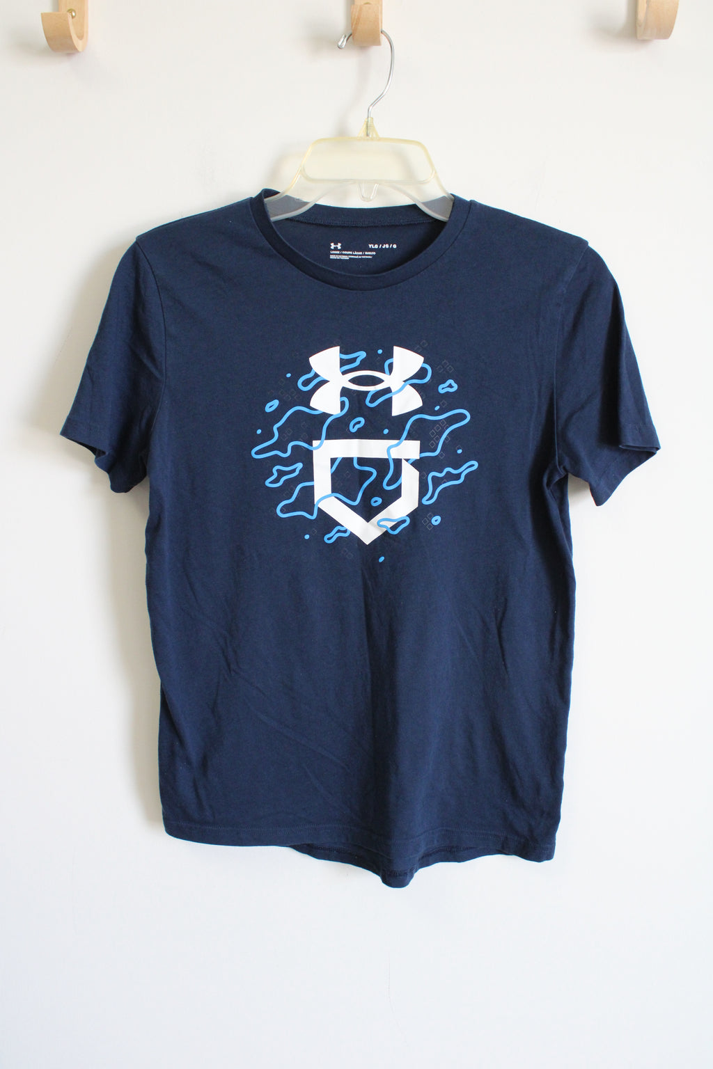 Under Armour Dark Blue Logo Shirt | Youth L (14/16)