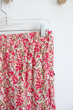 Architect Pink Yellow & Brown Patterned Skirt | S