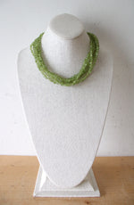Silpada Peridot Beaded Sterling Silver Clasp Layered Necklace