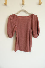 NEW LOFT Terracotta Striped Top | XXS Petite