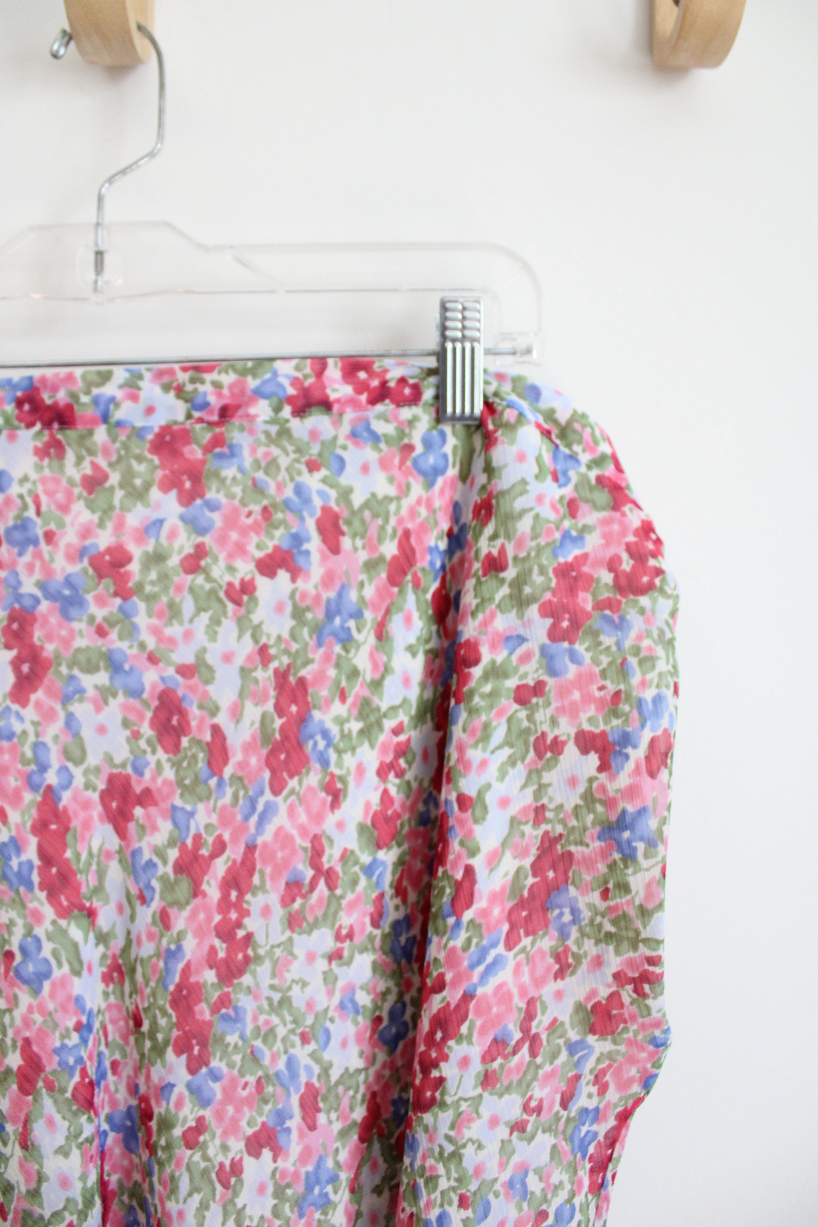 Jaclyn Smith Pink Green & Blue Floral Skirt | 2X
