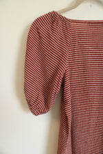 NEW LOFT Terracotta Striped Top | XXS Petite