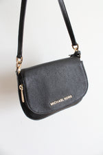 Michael Kors Bedford Black Leather Crossbody Bag