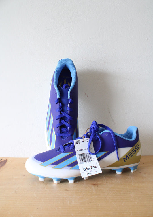 NEW Adidas Crazyfast Messi Club Blue Cleats | Size 6.5/7.5