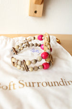 Soft Surroundings Vintage Seed Flower Cuff Bracelet