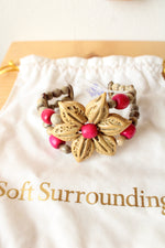 Soft Surroundings Vintage Seed Flower Cuff Bracelet