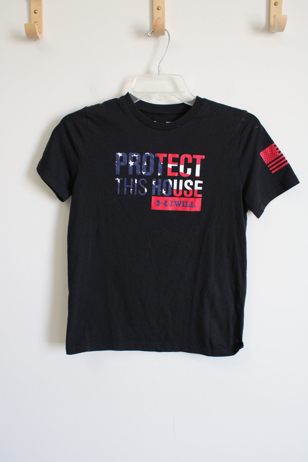 Under Armour Protect This House Black Tee | Youth L (14/16)
